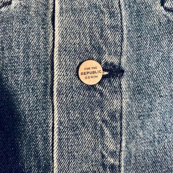 For The Republic We’re All Mad Here Jean Jacket - Picture 3 of 6